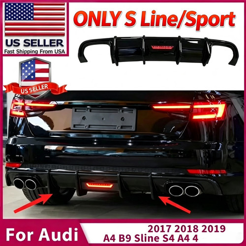 Rear bumper diffuser - bumper, audi