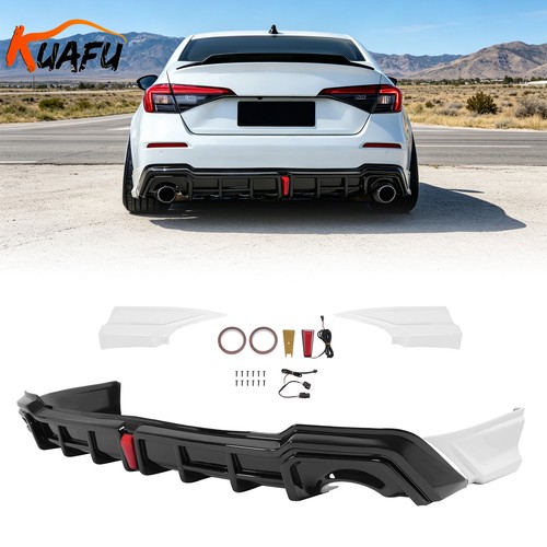 Rear diffuser white corner - diffuser, +