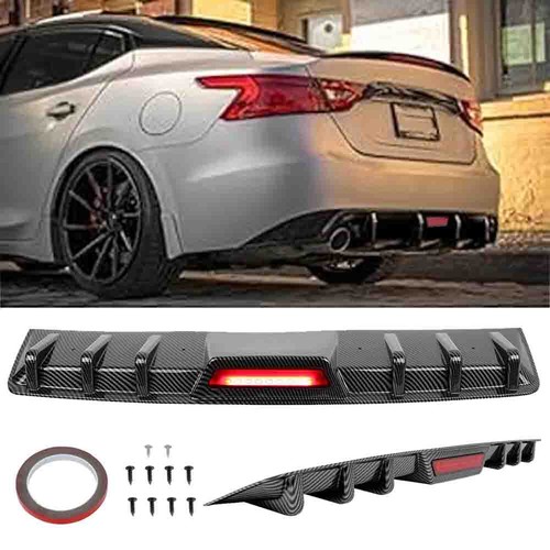 Carbon style rear - carbon, diffuser